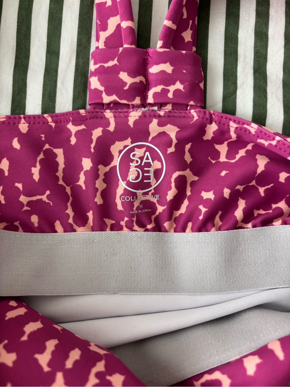Sage Collective Pink Printed Tank and Bike Short Set - Picture 6 of 7